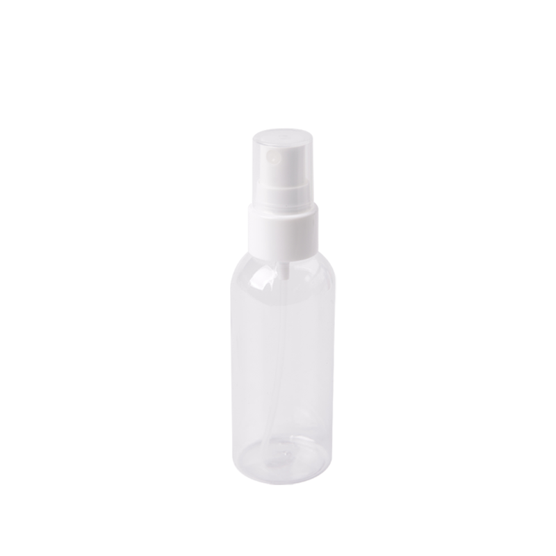 100ml Empty Round Clear PET Plastic Spray Bottles with mist sprayer HY-M10