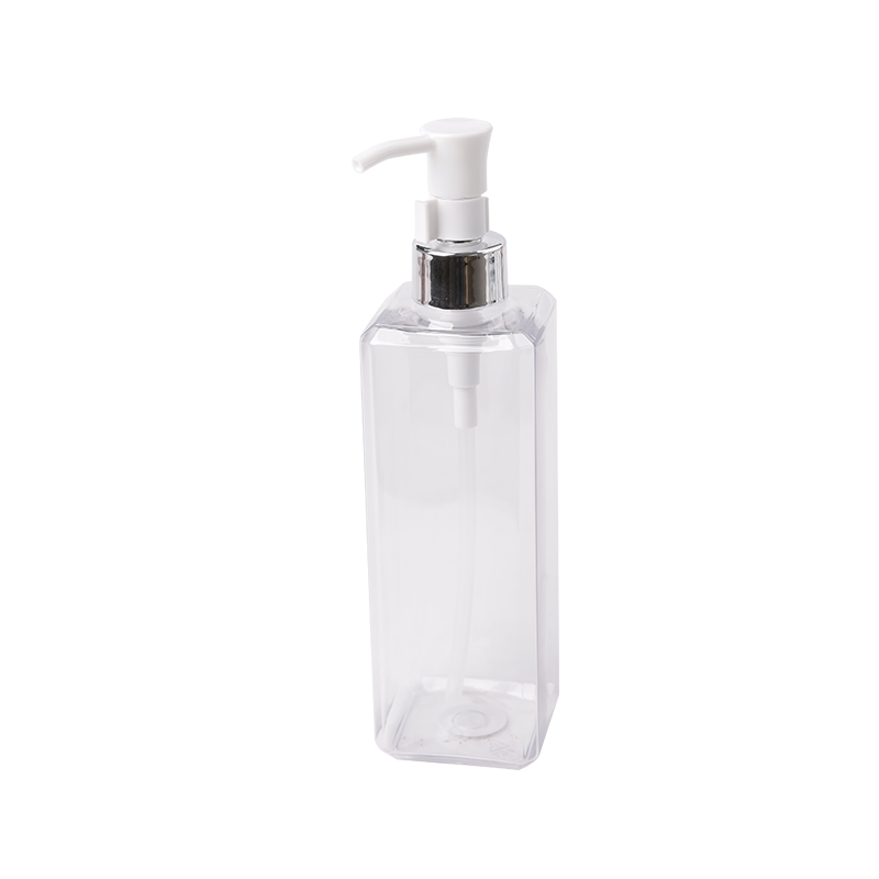 200ML square pet bottle with lotion dispenser pump for househoold HY--M08